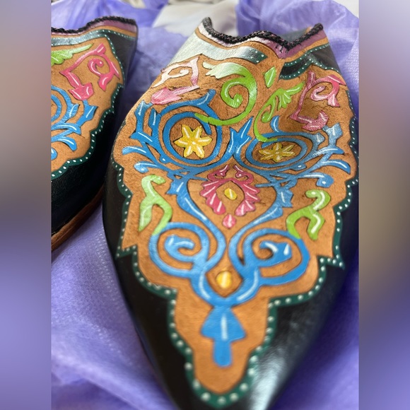 Genuine Moroccan Slippers Never Worn - Picture 7 of 9